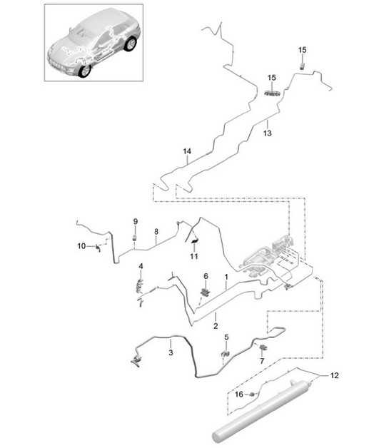 Diagram 606-010 Porsche Macan (95B) MK1 (2014-2018) Wheels, Brakes