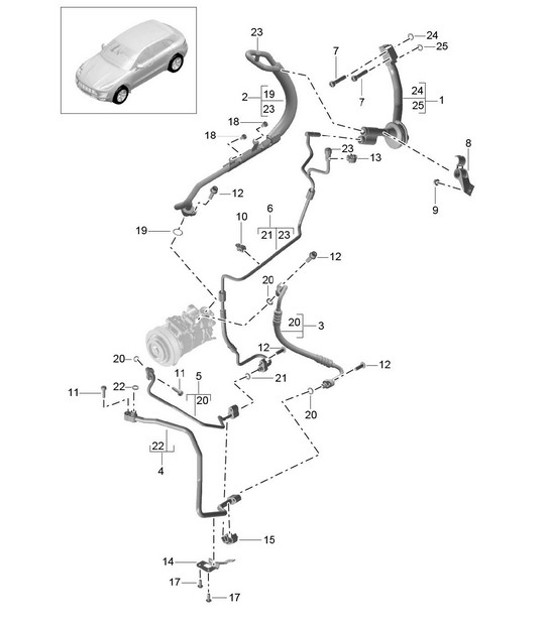 Diagram 813-067 Porsche Macan（95B）MK1（2014-2018）  车身