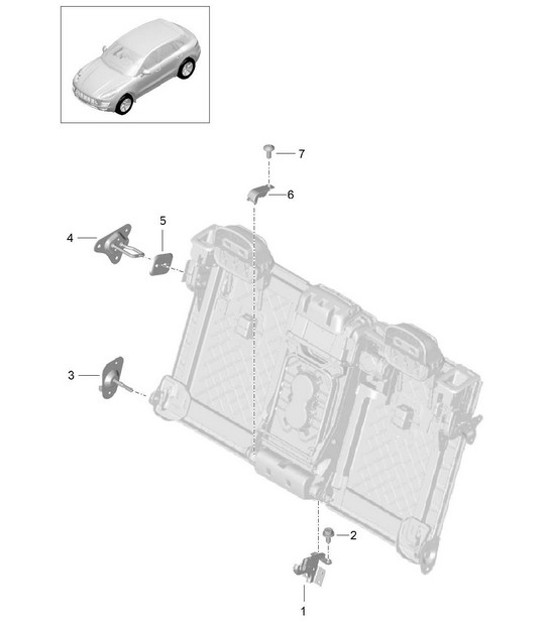 Diagram 817-055 Porsche Macan (95B) MK1 (2014-2018) Body