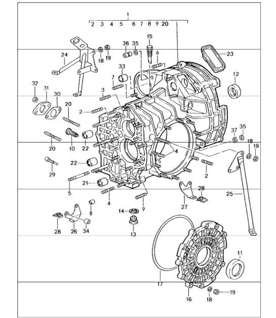 Diagram 302-00 Porsche 964 (911) (1989-1994) Trasmissione