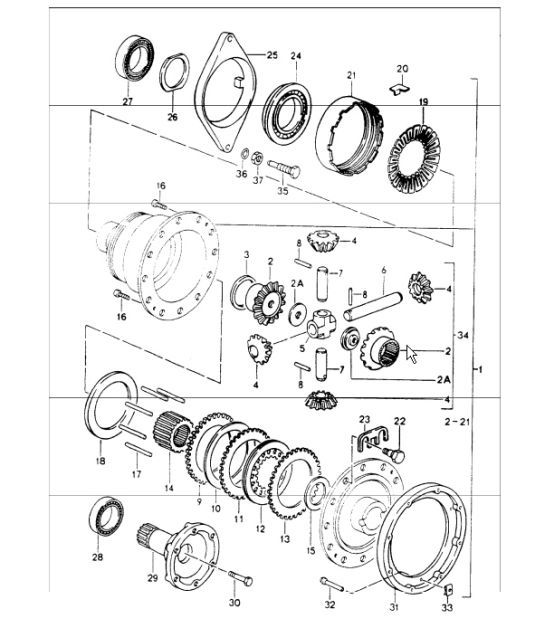 Diagram 305-00 Porsche 964 (911) (1989-1994) Transmission