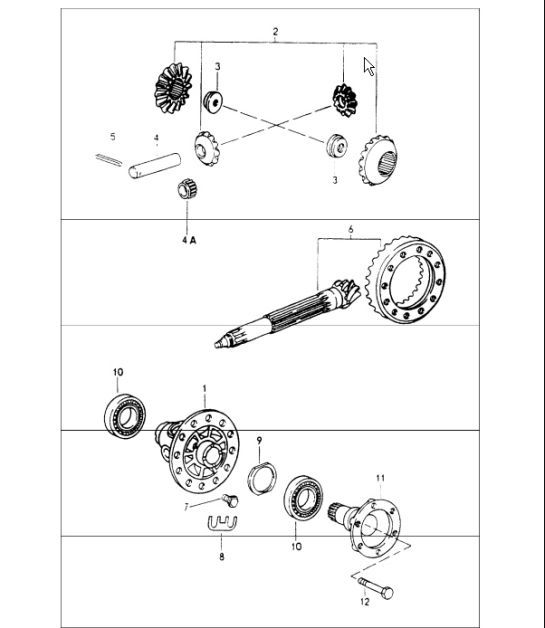 Diagram 305-25 Porsche 964 (911) (1989-1994) Transmission