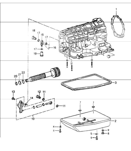 Diagram 320-02 Porsche 964 (911) (1989-1994) Trasmissione