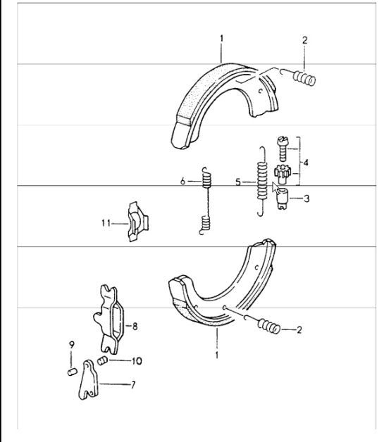 Diagram 603-06 Porsche 964 (911) (1989-1994) Räder, Bremsen