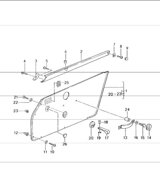 Diagram 807-12 Porsche 964（911）（1989-1994）  车身