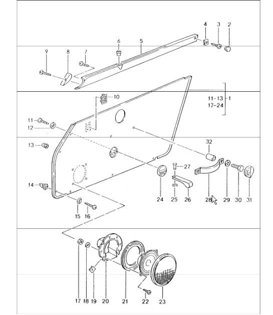 Diagram 807-13 Porsche 964（911）（1989-1994）  车身