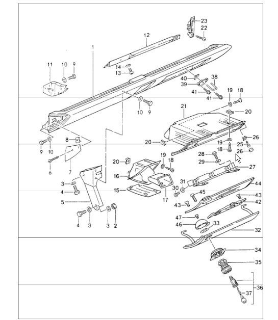 Diagram 809-03 Porsche 964 (911) (1989-1994) Carrozzeria