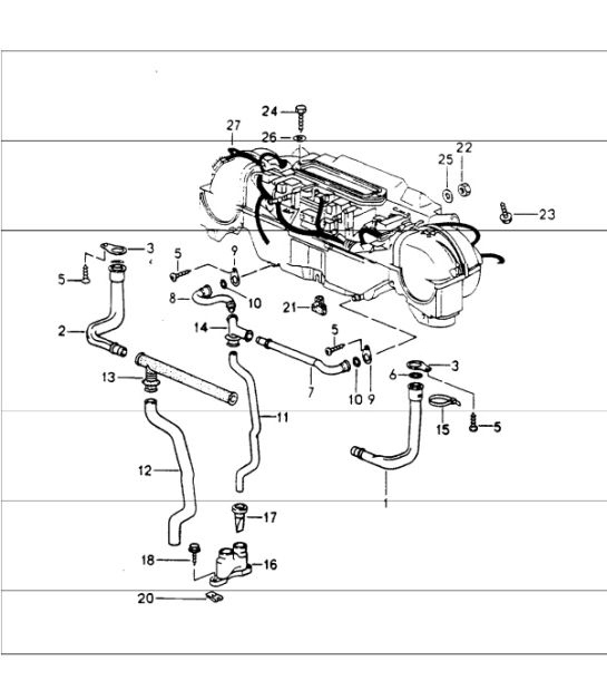 Diagram 813-10 Porsche 964 (911) (1989-1994) Body