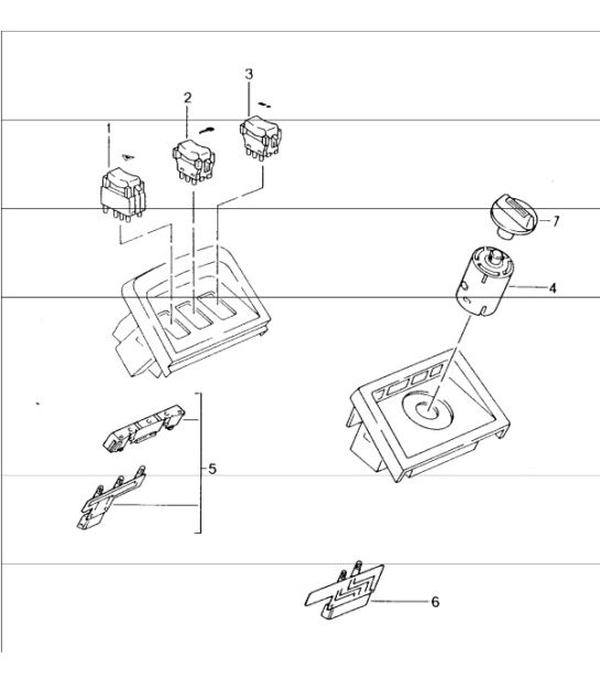 Diagram 903-05 Porsche 964 (911) (1989-1994) Electrical equipment