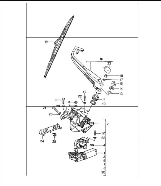 Diagram 904-05 Porsche 964 (911) (1989-1994) Electrical equipment