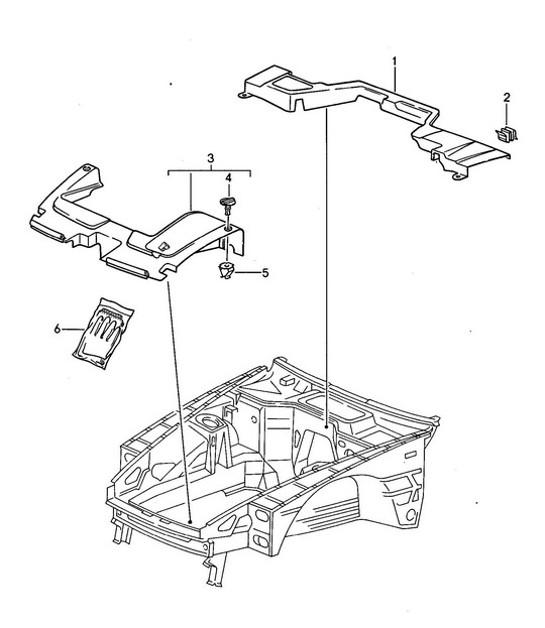 Diagram 801-030 Porsche 968 (1992-1995) Body