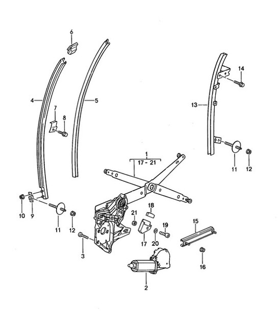 Diagram 804-015 Porsche 968 (1992-1995) Carrosserie