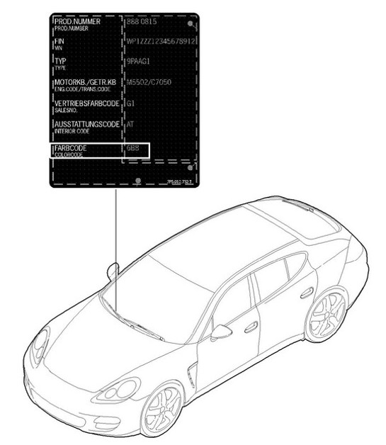 Diagram 004-000 Porsche Panamera 970 MK1 (2009-2013) Accessories & others 