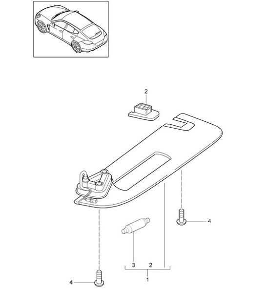 Diagram 807-018 Porsche Panamera 970 MK1 (2009-2013) Body