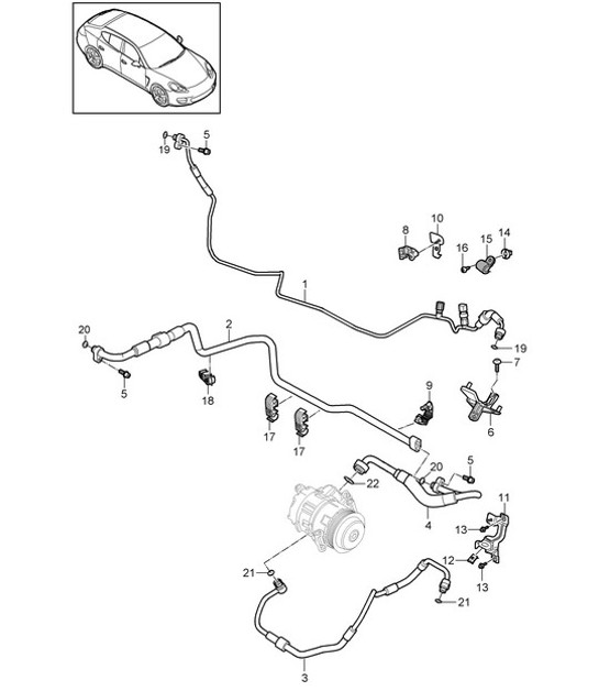 Diagram 813-027 Porsche Panamera 970 MK1 (2009-2013) Body