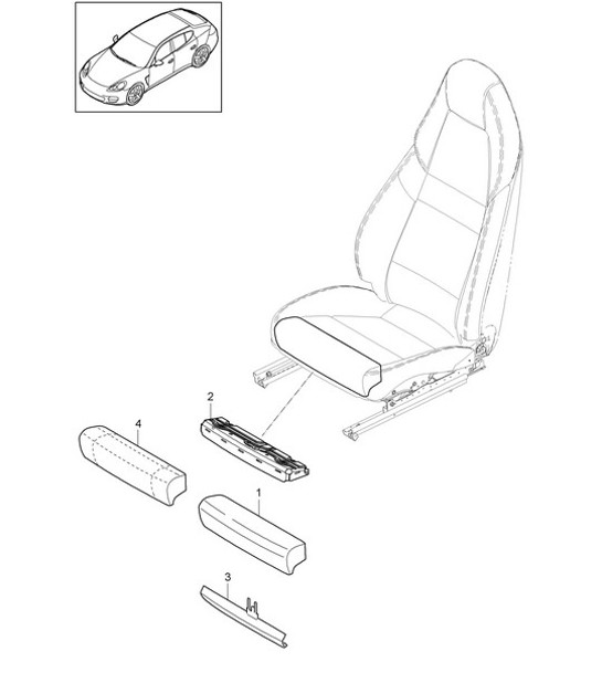 Diagram 817-024 Porsche Panamera 970 MK1 (2009-2013) Body