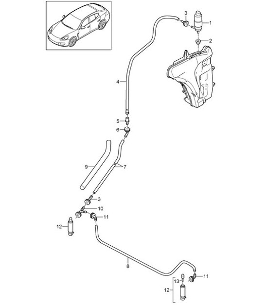 Diagram 904-020 Porsche Panamera 970 MK1（2009-2013年） 电子设备