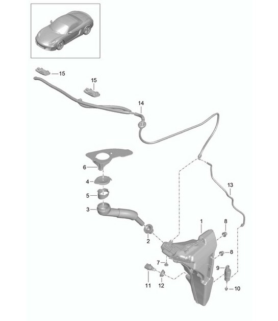 Diagram 904-010 Porsche Boxster 986/987/981 (1997-2016) Electrical equipment