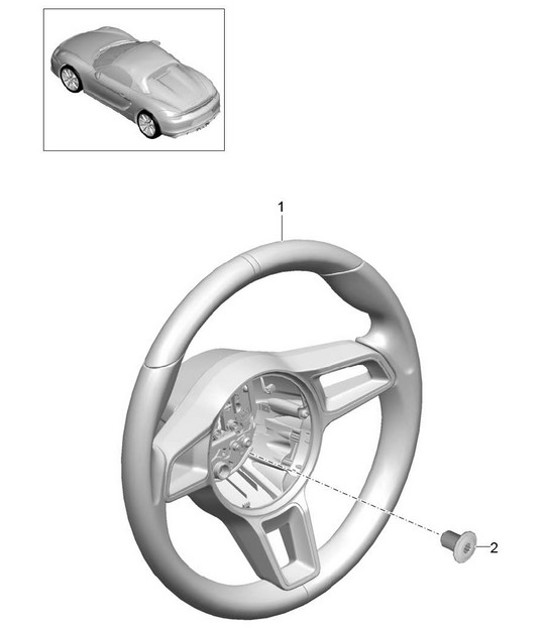 Diagram 403-005 Porsche Boxster 986/987/981 (1997-2016) Front Axle, Steering 