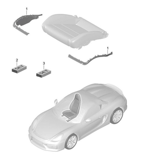 Diagram 817-024 Porsche Boxster 986/987/981 (1997-2016) Body