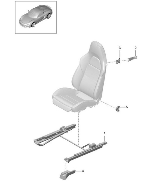 Diagram 817-060 Porsche Boxster 986/987/981 (1997-2016) Body