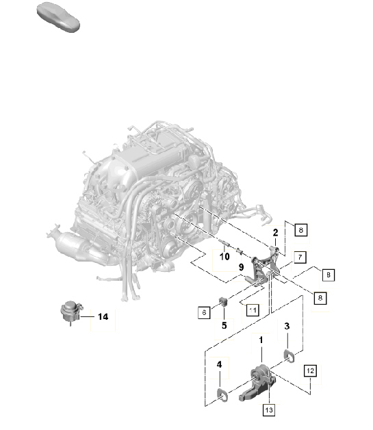 Diagram 109-010 Porsche Boxster 718 (982) 2017>> Motor