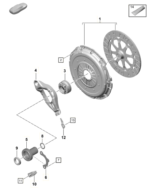 Diagram 301-001 Porsche Boxster 718 (982) 2017>> Transmission