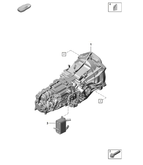 Diagram 302-001 Porsche Boxster 718 (982) 2017>> Transmission