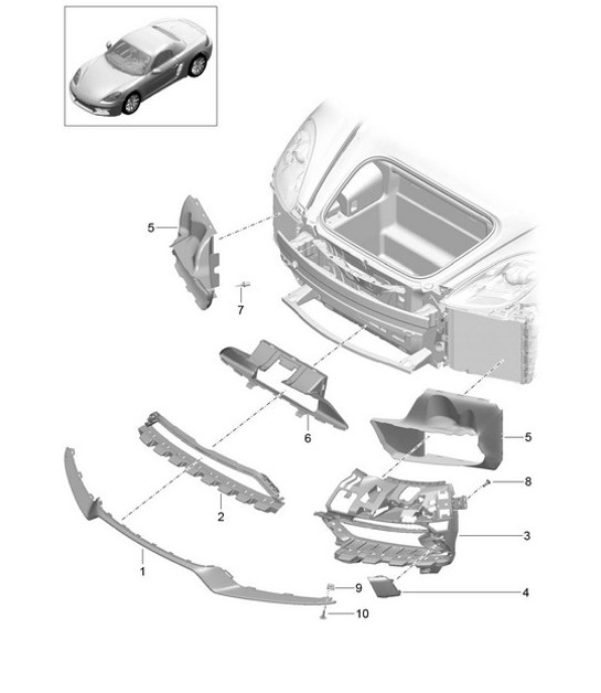 Diagram 802-013 Porsche Boxster 718 (982) 2017>> Karosserie