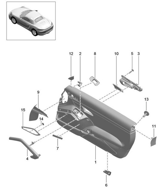 Diagram 808-020 Porsche Boxster 718 (982) 2017>> Body