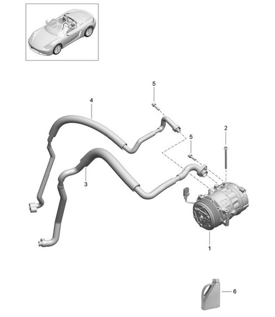 Diagram 813-040 Porsche Boxster 718（982） 2017 年>>  车身