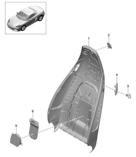 Diagram 817-004 Porsche Boxster 718 (982) 2017>> Body