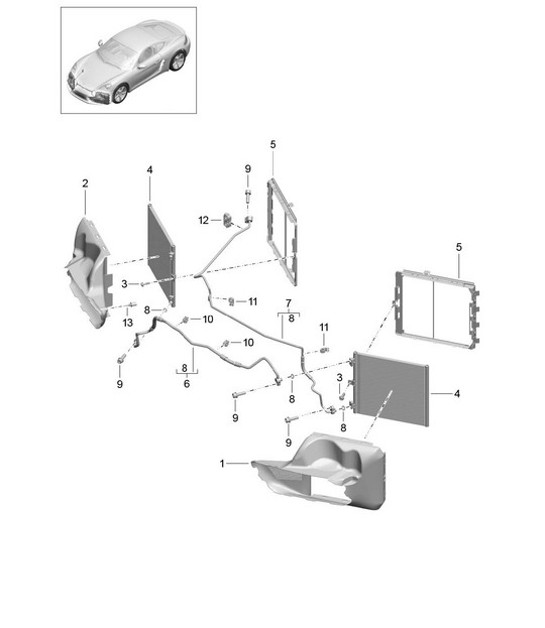 Diagram 813-020 Porsche Cayman 718 (982) 2017>> Karosserie