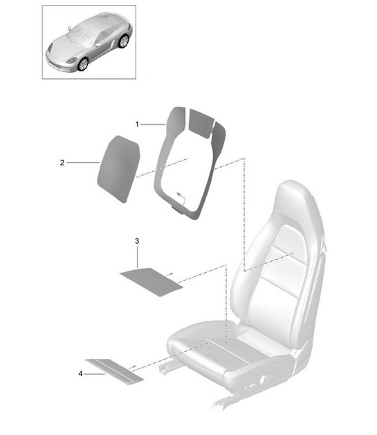 Diagram 817-012 Porsche Cayman 718C (982C) 2017>> Body