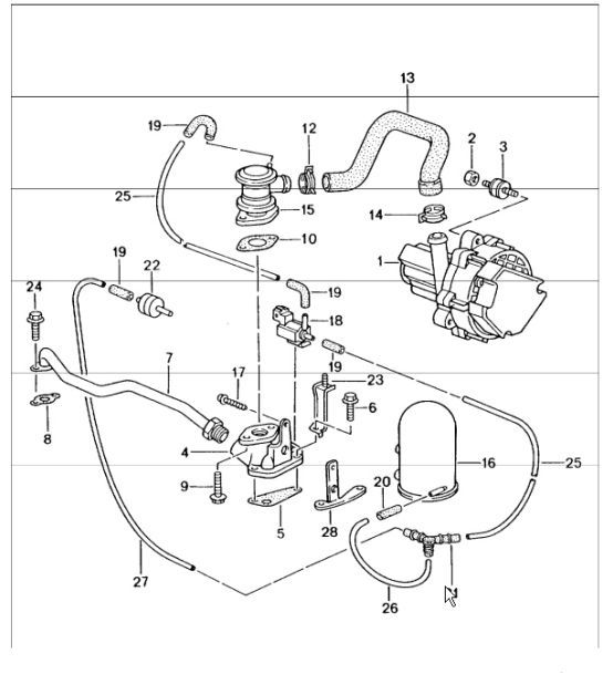 Diagram 108-06 Porsche Boxster 986/987/981 (1997-2016) Engine