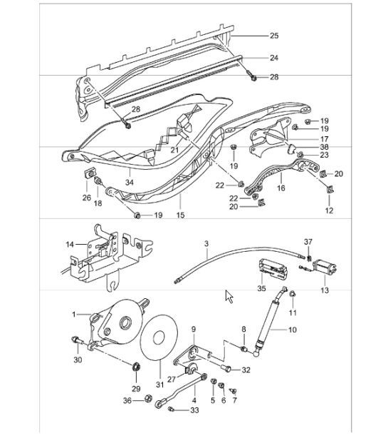 Diagram 811-12 Porsche Boxster 986/987/981 (1997-2016) Body