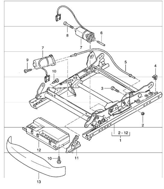 Diagram 817-19 Porsche Boxster 986/987/981 (1997-2016) Body