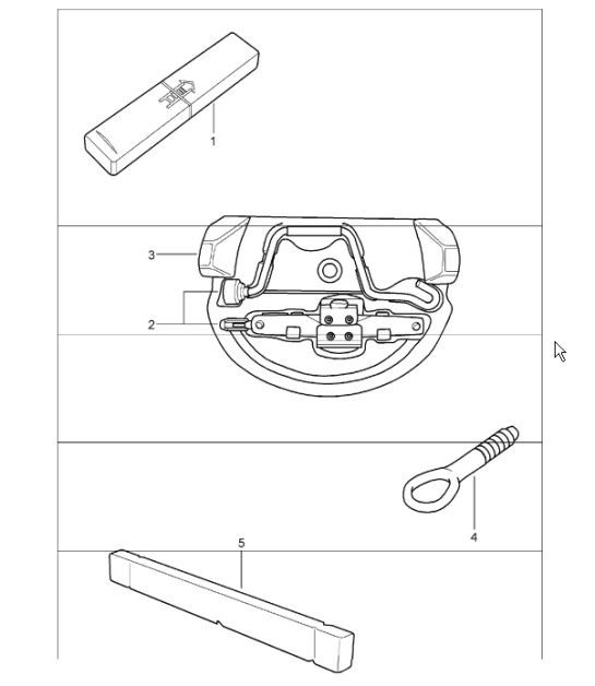 Diagram 001-00 Porsche Boxster 986/987/981 (1997-2016) Accessories & others 