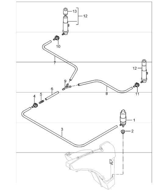 Diagram 904-20 Porsche Boxster 986/987/981 (1997-2016) Elektrische Ausrüstung