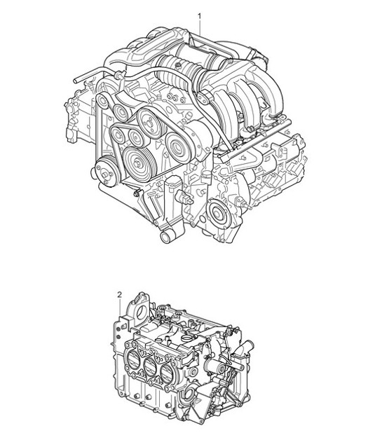 Diagram 101-000 Porsche Cayman 987C/981C (2005-2016) Motor