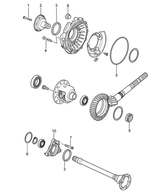 Diagram 320-003 Porsche Cayman 987C/981C (2005-2016) Transmission