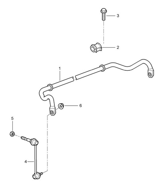 Diagram 402-005 Porsche Cayman 987C/981C（2005-2016 年） 前轴、转向 