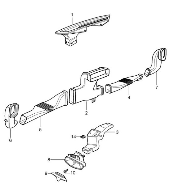 Diagram 813-001 Porsche Cayman 987C/981C (2005-2016) Body