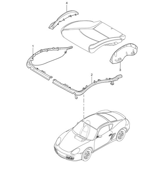 Diagram 817-024 Porsche Cayman 987C/981C (2005-2016) Body