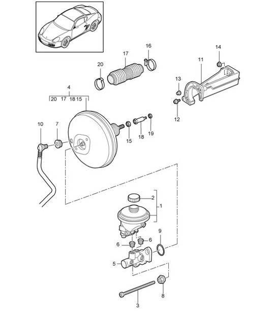 Diagram 604-000 Porsche Cayman 987C/981C (2005-2016) Wheels, Brakes