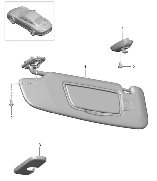 Diagram 807-067 Porsche 991 (911) MK1 2012-2016 Body