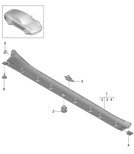 Diagram 810-005 Porsche 991 (911) MK1 2012-2016 Carrozzeria