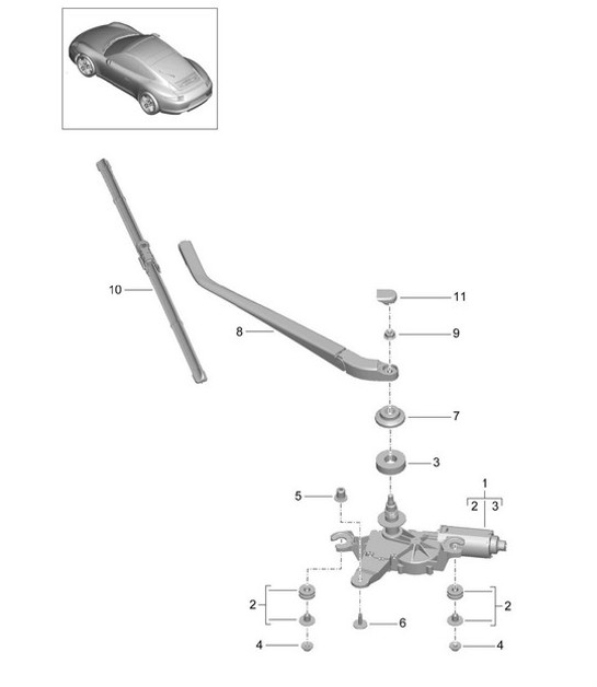 Diagram 904-005 Porsche 991 (911) MK1 2012-2016 Electrical equipment