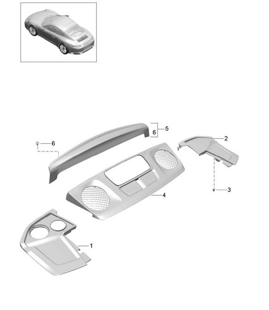 Diagram 801-080 Porsche 991 (911) MK2 2016-2019 Body