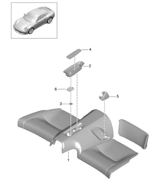 Diagram 817-054 Porsche 991 (911) MK2 2016-2019 Body